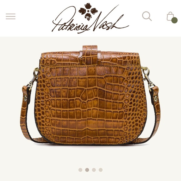 Salerno Saddle Bag, Vintage Leather Croc, NWT - Picture 3 of 8